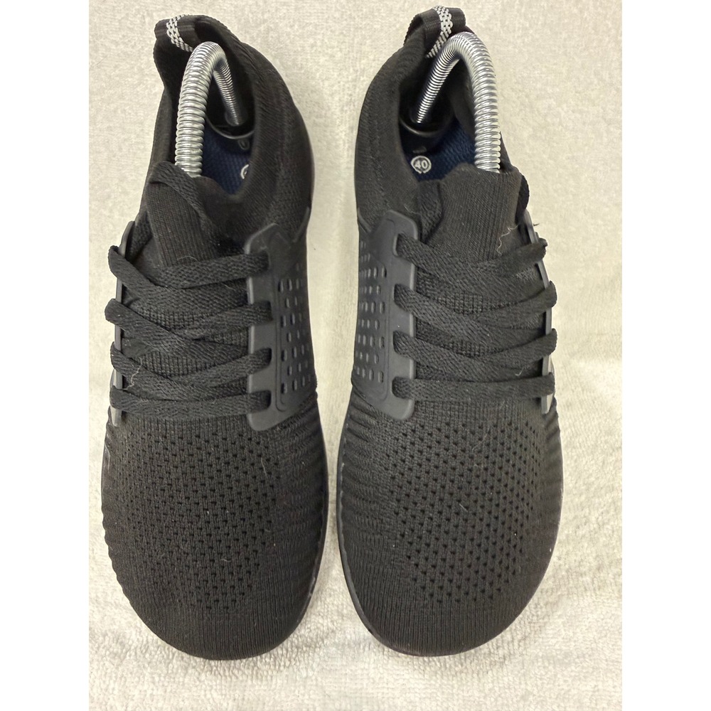 WHITIN Women Barefoot Sneakers Black Minimalist Wide Toe Box Shoes Size 40